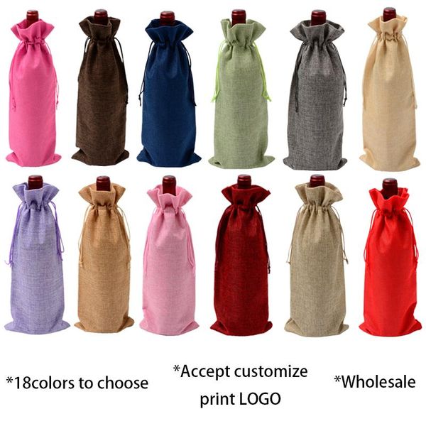 gift wrap 150pcs rustic jute burlap wine bottle cover bag wedding party event birthday drawstring pouch supplies wholesale
gift wrap 150pcs rustic jute burlap wine bottle cover bag wedding party event birthday drawstring pouch supplies wholesale