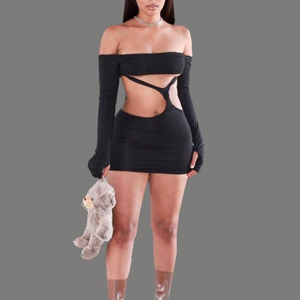 casual dresses women's summer dress fashion low-cut open back navel long sleeve slim fit 2021 fashionable clothing, Black;gray
casual dresses women's summer dress fashion low-cut open back navel long sleeve slim fit 2021 fashionable clothing, Black;gray