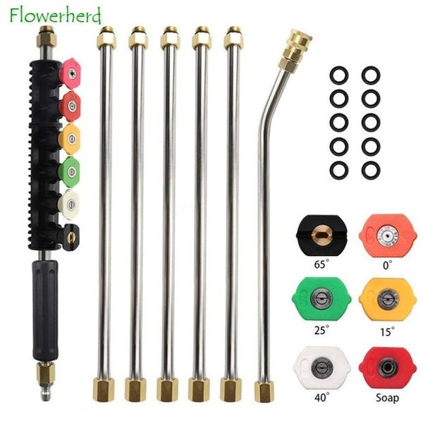 high pressure car wash water gun head extension rod cleaning seven-piece five-color nozzle fit for garden guns watering equipments
high pressure car wash water gun head extension rod cleaning seven-piece five-color nozzle fit for garden guns watering equipments