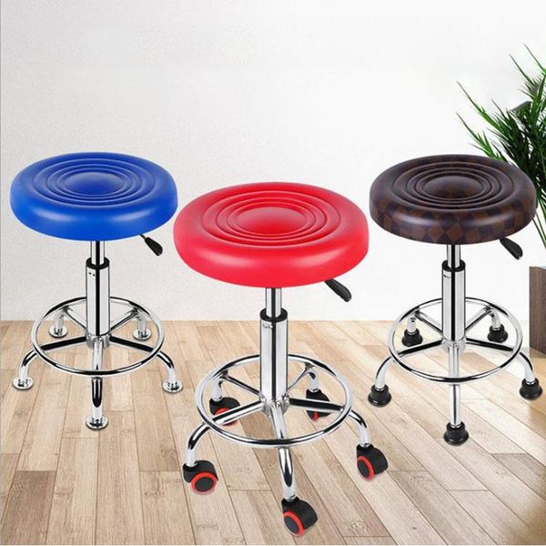 lifting and rotating beauty stool, hairdressing small round bar chair, chair living room furniture
lifting and rotating beauty stool, hairdressing small round bar chair, chair living room furniture