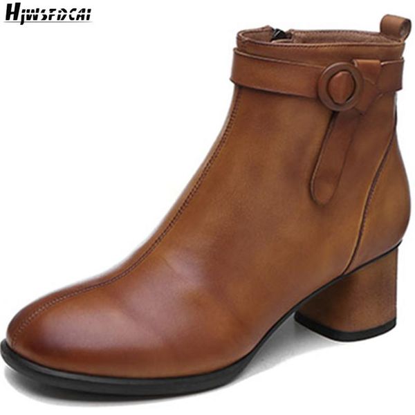 boots hjwsfdcai genuine leather fashion round toe women ankle wear-resistant belt buckle woman outdoor shoes botas altas mujer oz5, Black
boots hjwsfdcai genuine leather fashion round toe women ankle wear-resistant belt buckle woman outdoor shoes botas altas mujer oz5, Black