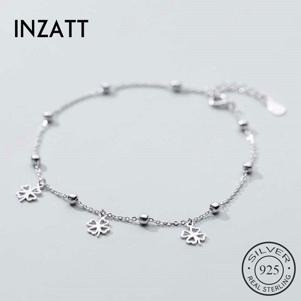 inzatt real 925 sterling silver bead chain clover anklet for fashion women party bohemian fine jewelry plant accessories gift, Red;blue
inzatt real 925 sterling silver bead chain clover anklet for fashion women party bohemian fine jewelry plant accessories gift, Red;blue
