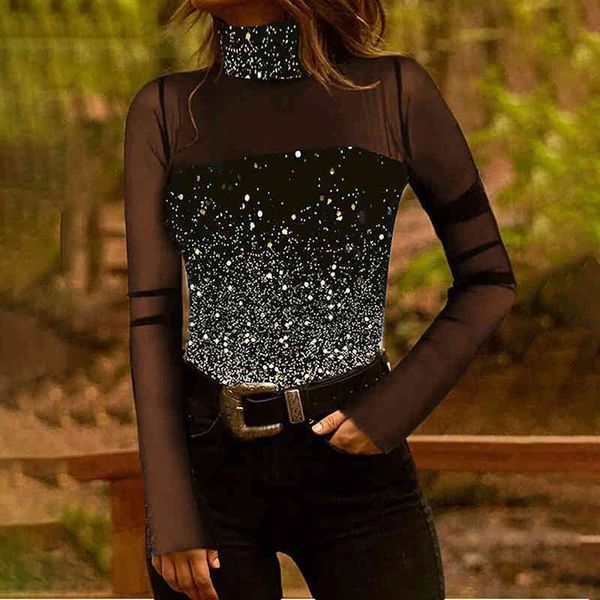 Women Elegant Turtleneck Long Sleeve Sheer Mesh Blouse Fashion Patchwork Lace Bodycon Tops Blusa Casual Office Ladies Shirts, White
Women Elegant Turtleneck Long Sleeve Sheer Mesh Blouse Fashion Patchwork Lace Bodycon Tops Blusa Casual Office Ladies Shirts, White