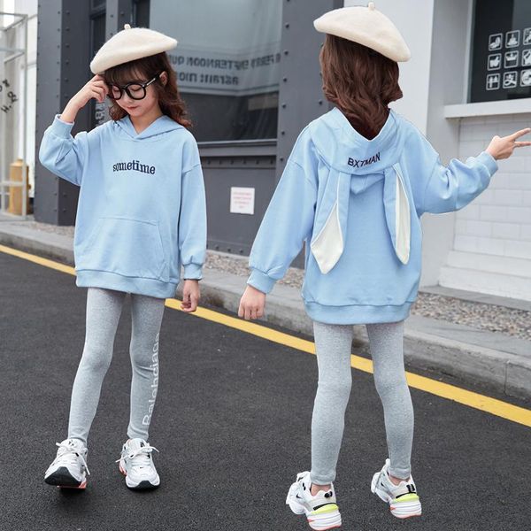 clothing sets girls autumn ears sweater children's hooded sports suit 2021 cute two-piece, White
clothing sets girls autumn ears sweater children's hooded sports suit 2021 cute two-piece, White