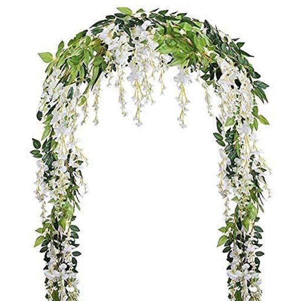 decorative flowers & wreaths 2pcs 7ft/pcs artificial wisteria vine, flower garland vine rattan hanging for outdoor ceremony
decorative flowers & wreaths 2pcs 7ft/pcs artificial wisteria vine, flower garland vine rattan hanging for outdoor ceremony