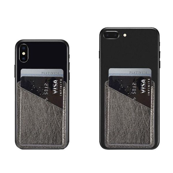 card holders ultra slim leather mobile phone id holder wallet credit pocket adhesive sticker j60d, Brown;gray
card holders ultra slim leather mobile phone id holder wallet credit pocket adhesive sticker j60d, Brown;gray