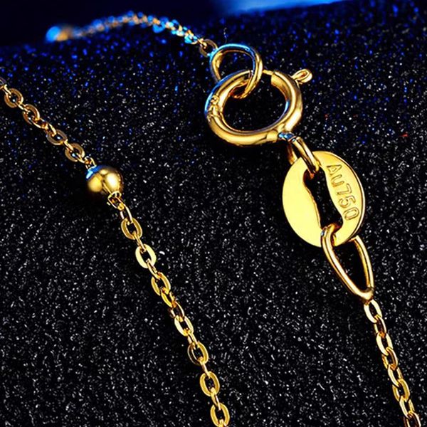 chains xf800 real 18k gold necklace jewelry fine pendant chain pure au750 yellow round ball for women wedding gift x500, Silver
chains xf800 real 18k gold necklace jewelry fine pendant chain pure au750 yellow round ball for women wedding gift x500, Silver