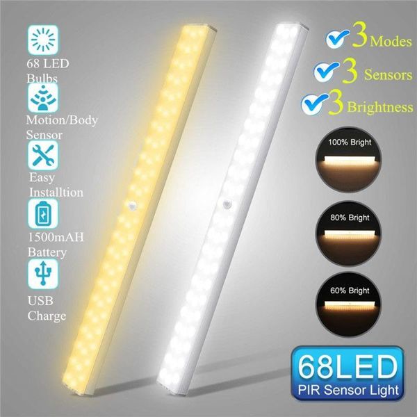 1500mah usb rechargeable 68 led under cabinet light pir motion sensor dimmable closet night for wardrobe cupboard kitchen
1500mah usb rechargeable 68 led under cabinet light pir motion sensor dimmable closet night for wardrobe cupboard kitchen