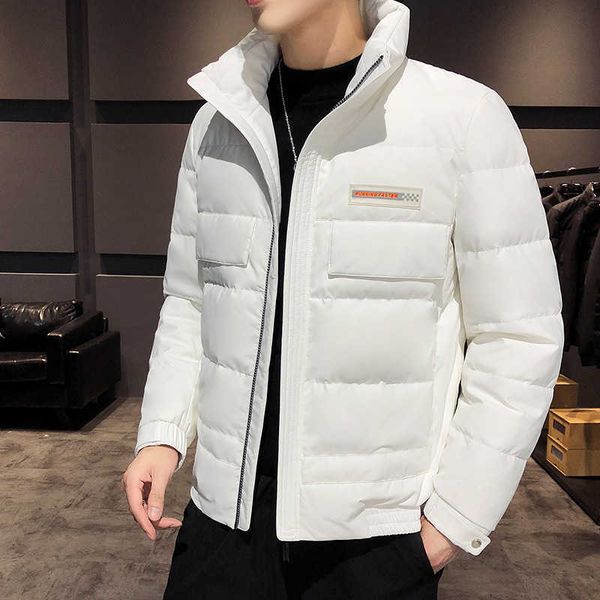 winter men's down et white duck youth short winter thickened warm, Black 
winter men's down et white duck youth short winter thickened warm, Black