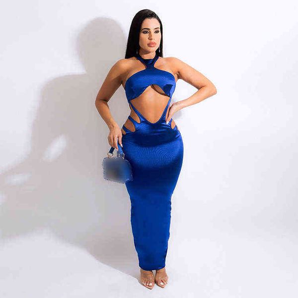 trends women clothes hollow out solid sleeveless backless halter maxi dress 211115, Black;gray
trends women clothes hollow out solid sleeveless backless halter maxi dress 211115, Black;gray