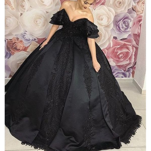 black off shoulde satin ball gown evening dresses sleeveless lace appliques backless prom quinceanera dresses plus size gowns, Blue;red
black off shoulde satin ball gown evening dresses sleeveless lace appliques backless prom quinceanera dresses plus size gowns, Blue;red