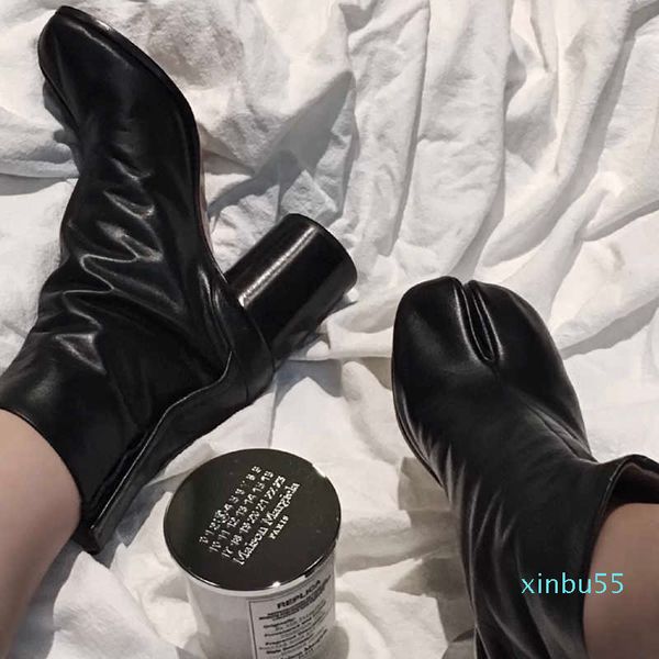 brand design tabi boots split toe chunky high heel women boots leather zapatos mujer fashion autumn women shoes, Black
brand design tabi boots split toe chunky high heel women boots leather zapatos mujer fashion autumn women shoes, Black