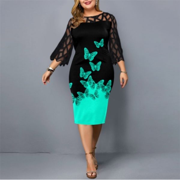 wnh 2020 autumn printing lace plus size es stitching 7 4 sleeve dress digital lace digital dress large women's wear
wnh 2020 autumn printing lace plus size es stitching 7 4 sleeve dress digital lace digital dress large women's wear