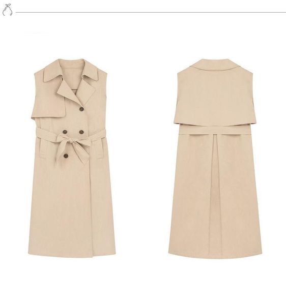 women's vests 2021 spring autumn sleeveless jacket long vest women slim coat waistcoat office lady elegant trench korean style f208, Black;white
women's vests 2021 spring autumn sleeveless jacket long vest women slim coat waistcoat office lady elegant trench korean style f208, Black;white