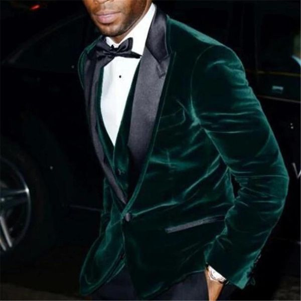 men's suits & blazers autumn winter dark green velvet wedding men 3 pieces (jacket+pant++vest+tie) fashion handsome slim fit groom blaz, White;black
men's suits & blazers autumn winter dark green velvet wedding men 3 pieces (jacket+pant++vest+tie) fashion handsome slim fit groom blaz, White;black
