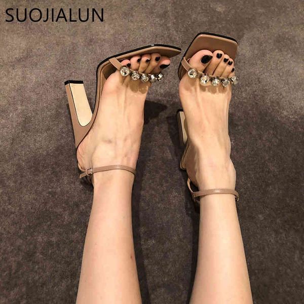 suojialun fashion 2020 summer women's sandals 10cm high square heel sandal pump shoes elegant rhinestones ladies party shoes c0407, Black
suojialun fashion 2020 summer women's sandals 10cm high square heel sandal pump shoes elegant rhinestones ladies party shoes c0407, Black