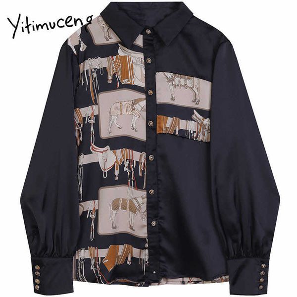 yitimuceng black blouse women vintage shirts loose spring korean turn-down collar single breasted long sleeve 210601, White
yitimuceng black blouse women vintage shirts loose spring korean turn-down collar single breasted long sleeve 210601, White