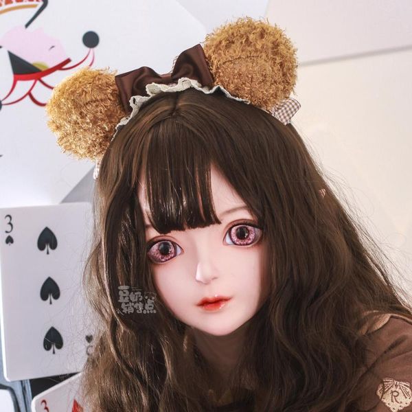 party masks (km583) handmade female girl resin half head cosplay japanese role play bjd kigurumi mask crossdresser doll
party masks (km583) handmade female girl resin half head cosplay japanese role play bjd kigurumi mask crossdresser doll