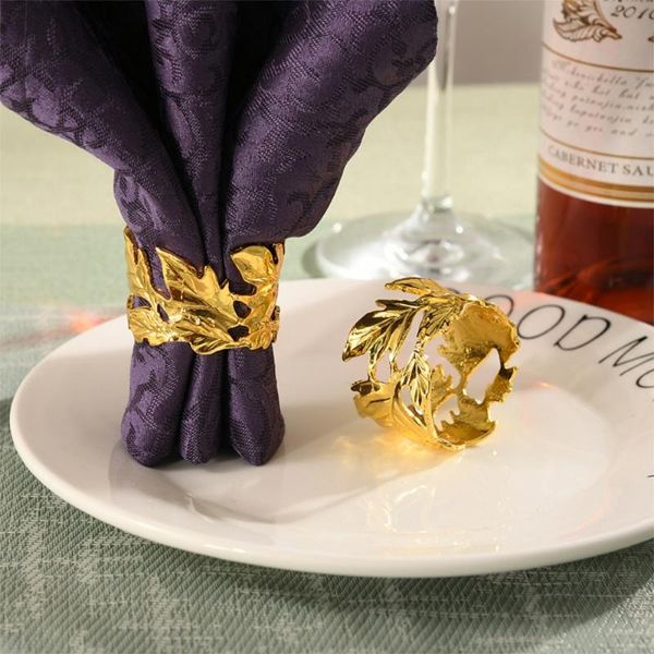 napkin rings 6pcs / metal european style leaf ring deskdecoration is used for parties, weddings, western and el occasions
napkin rings 6pcs / metal european style leaf ring deskdecoration is used for parties, weddings, western and el occasions