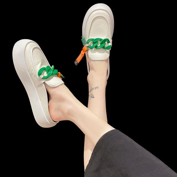 slippers net red baotou half women's outer wear 2021 summer one-foot lazy thick-soled non-heeled white shoes, Black
slippers net red baotou half women's outer wear 2021 summer one-foot lazy thick-soled non-heeled white shoes, Black