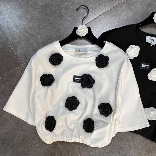 fabpop summer design short sleeve o neck pin flowers drawstring t shirt women crop gb502 210709, White
fabpop summer design short sleeve o neck pin flowers drawstring t shirt women crop gb502 210709, White