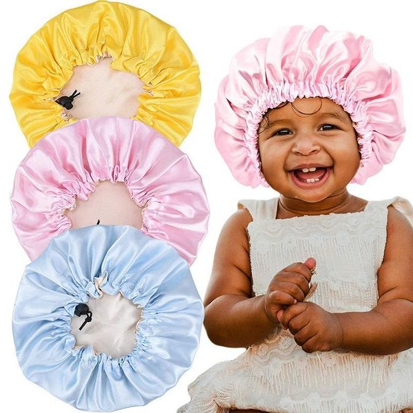caps & hats kids soft reversible bonnet double sides satin adjustable size solid sleep night cap baby hat for 2-7 years children, Yellow
caps & hats kids soft reversible bonnet double sides satin adjustable size solid sleep night cap baby hat for 2-7 years children, Yellow