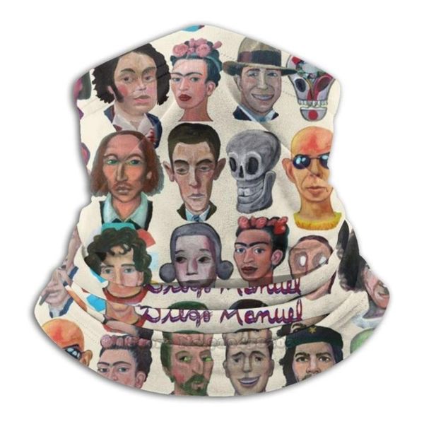 scarves celebrity skulls scarf bandana headband outdoor climbing warmer face mask art surrealism music expressionism expressionist, Blue;gray