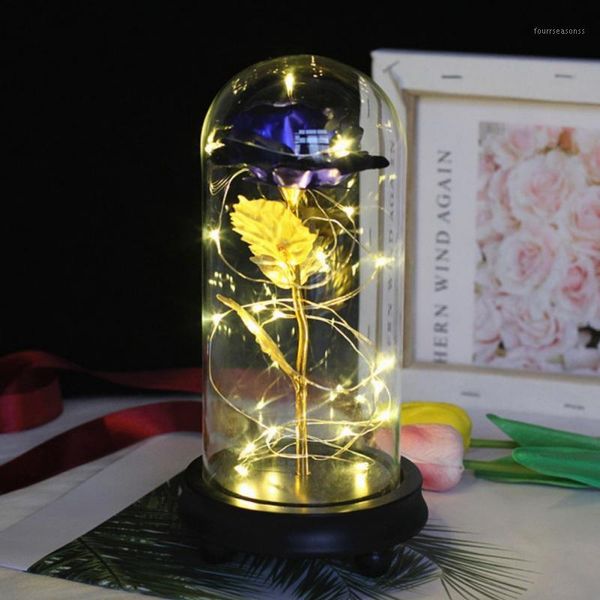 decorative flowers & wreaths artificial gold leaf rose glass cover creative glowing jewelry handmade wooden base fashion valentine's da
decorative flowers & wreaths artificial gold leaf rose glass cover creative glowing jewelry handmade wooden base fashion valentine's da