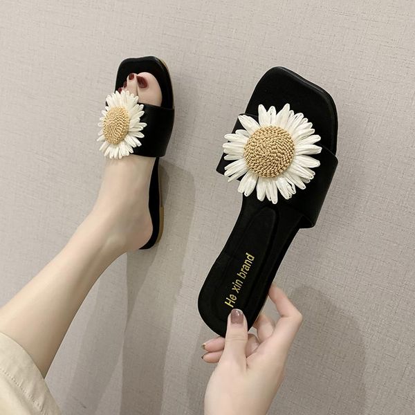 slippers cute sunflower wild trend simple women bead fashion flats open toe summer slides casual shoes solid, Black
slippers cute sunflower wild trend simple women bead fashion flats open toe summer slides casual shoes solid, Black