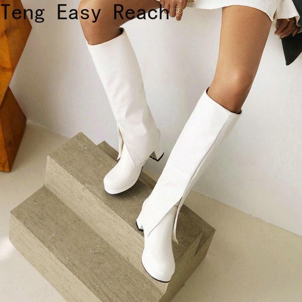 boots black white brown women knee high platform square heel ladies calf pu leather round toe women's big size 45
boots black white brown women knee high platform square heel ladies calf pu leather round toe women's big size 45