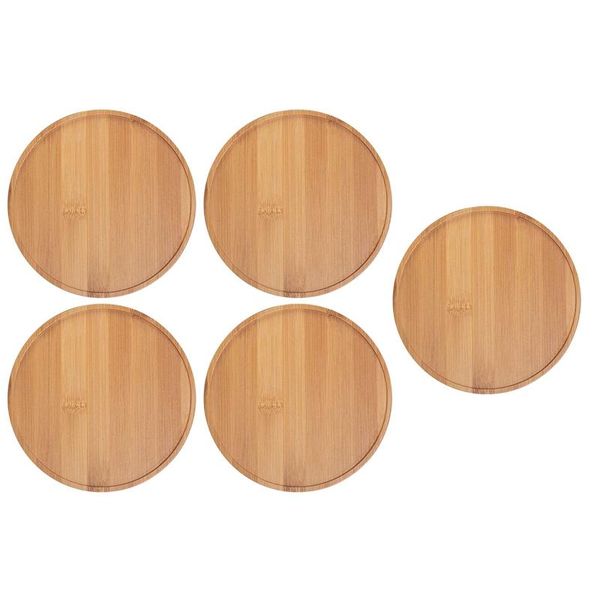 5pcs round bamboo wood saucer plant tray mini flower pot stand favor succulent home balcony deco kitchen storage & organization
5pcs round bamboo wood saucer plant tray mini flower pot stand favor succulent home balcony deco kitchen storage & organization