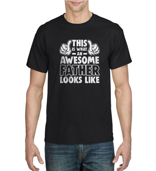 inkeezy father's day cotton t-shirt, White;black