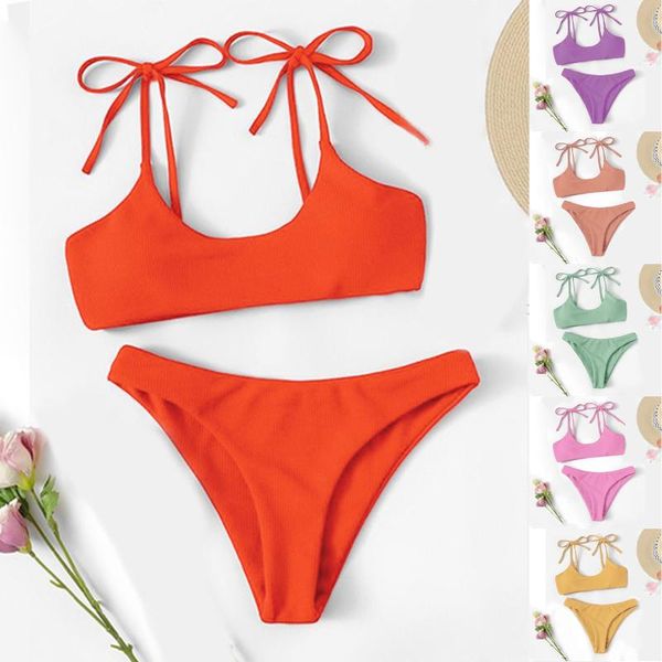 women's swimwear bathing suits woman 2021 solid swimsuit push up bikini ring swimming suit for women low waist two-piece biquini, White;black
women's swimwear bathing suits woman 2021 solid swimsuit push up bikini ring swimming suit for women low waist two-piece biquini, White;black