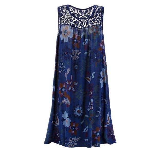women's sleeveless lace print large swing vest dress blue navy black white women dresses summer 2021 casual, Black;gray
women's sleeveless lace print large swing vest dress blue navy black white women dresses summer 2021 casual, Black;gray