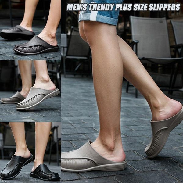 slippers men comfy backless casual sandals breathable anti-slip for summer outdoor a66, Black
slippers men comfy backless casual sandals breathable anti-slip for summer outdoor a66, Black