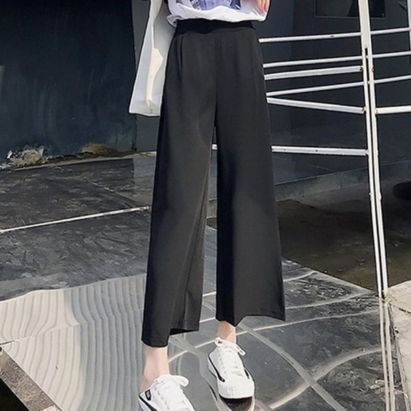 women's pants & capris women wide leg summer loose leisure chiffon suit ladies harajuku solid color high street pantalon femme, Black;white
women's pants & capris women wide leg summer loose leisure chiffon suit ladies harajuku solid color high street pantalon femme, Black;white
