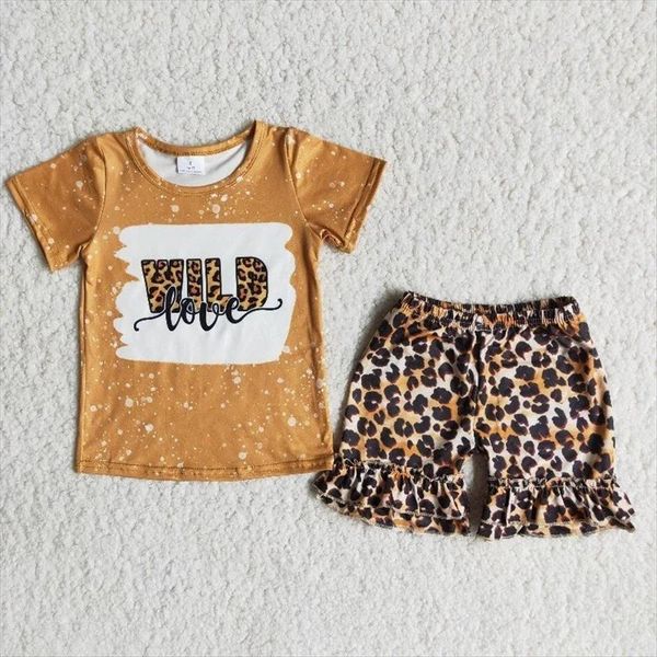wholesale infant boutique clothing baby girls summer khaki wild love shirt leopard ruffle shorts outfits kids children clothes, White
wholesale infant boutique clothing baby girls summer khaki wild love shirt leopard ruffle shorts outfits kids children clothes, White