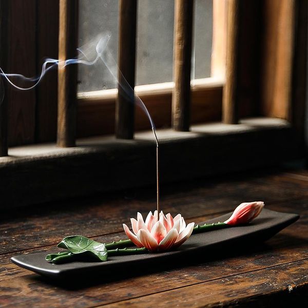 ceramic incense burner lotus thread l25cm w6cm bedroom tea house zen home decoration tableornaments fragrance lamps
ceramic incense burner lotus thread l25cm w6cm bedroom tea house zen home decoration tableornaments fragrance lamps