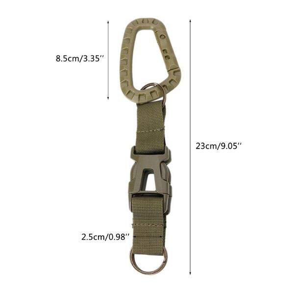 2pcs nylon backpack hanging buckle d-ring carabiner clip multi-function key chain for outdoor camping hiking hunting r58b cords, slings and
2pcs nylon backpack hanging buckle d-ring carabiner clip multi-function key chain for outdoor camping hiking hunting r58b cords, slings and