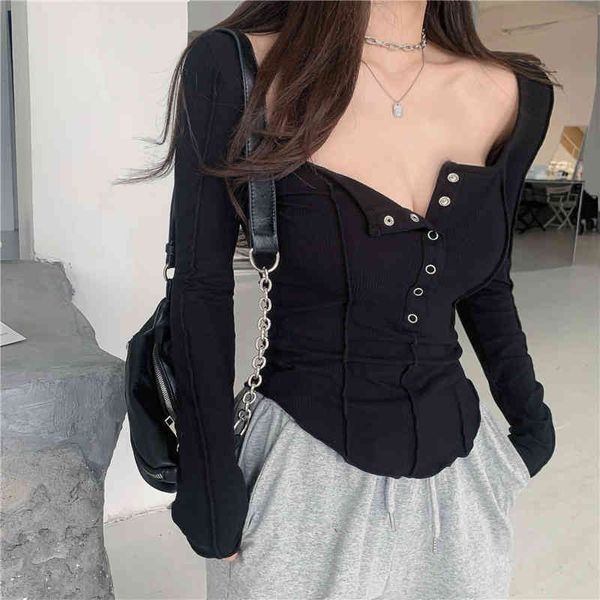 2color spring square collar long sleeve t-shirts womens tee shirt femme women slim cropped (r99566) 210423, White
2color spring square collar long sleeve t-shirts womens tee shirt femme women slim cropped (r99566) 210423, White