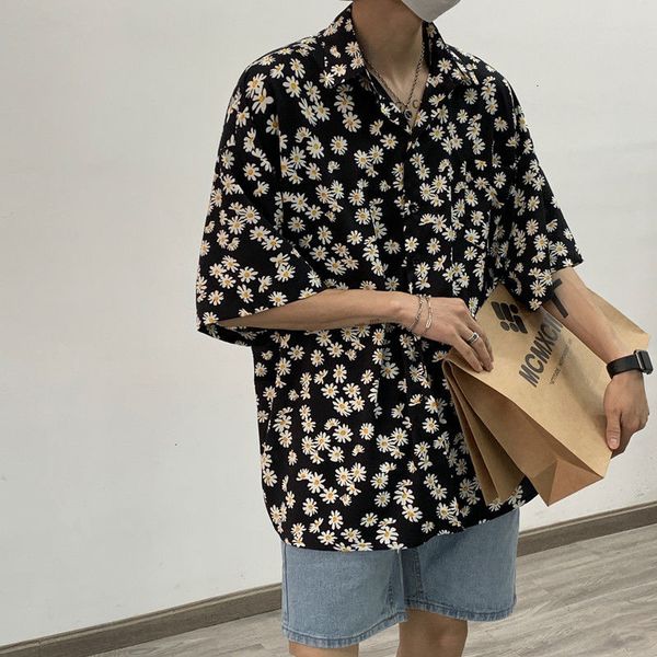 men's casual shirts summer loose short sleeve hawaiian shirt beach clothes floral printing asian fashion 0fuy, White;black
men's casual shirts summer loose short sleeve hawaiian shirt beach clothes floral printing asian fashion 0fuy, White;black