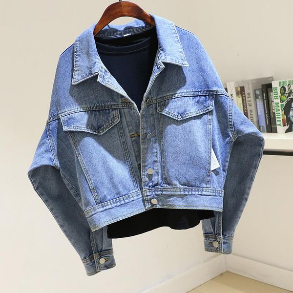 women's jackets harajuku batwing sleeve short denim women loose student outerwear chaqueta mujer vintage blue jeans jacket coat female, Black;brown
women's jackets harajuku batwing sleeve short denim women loose student outerwear chaqueta mujer vintage blue jeans jacket coat female, Black;brown