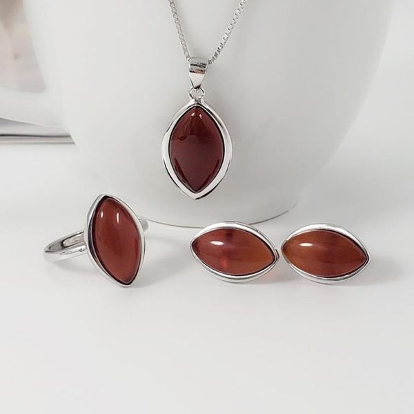 bracelet, earrings & necklace real pure 925 sterling silver jewelry set minimalist women's with natural red agate gemstone fine, Black
bracelet, earrings & necklace real pure 925 sterling silver jewelry set minimalist women's with natural red agate gemstone fine, Black