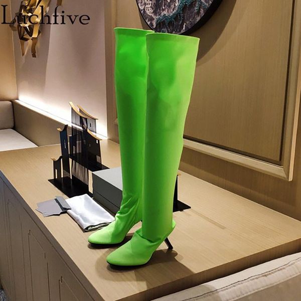 boots stretch fabric pointy toe women design high heels party shoes elastic over the knee green woman, Black
boots stretch fabric pointy toe women design high heels party shoes elastic over the knee green woman, Black