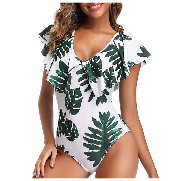 women's swimwear summer women floral printed ruffles one piece bikini high waist brazilian bodysuit swimsuits maillot de bain#g4, White;black
women's swimwear summer women floral printed ruffles one piece bikini high waist brazilian bodysuit swimsuits maillot de bain#g4, White;black