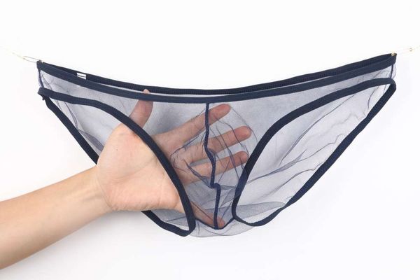 gay men's underwear perspective mesh bag low waist briefs large c034, Black;white
gay men's underwear perspective mesh bag low waist briefs large c034, Black;white