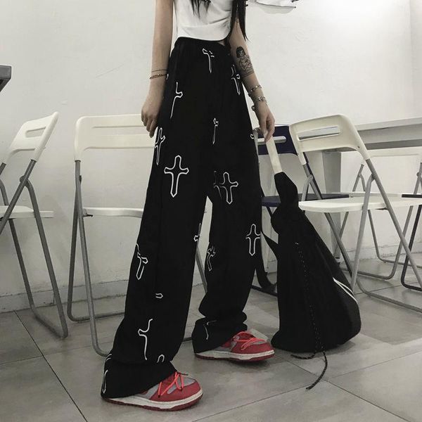 women's pants & capris black with embossed cross, loose pants, kawaii goods, punk, hip hop, street wear, gothic training harajuku, autu, Black;white
women's pants & capris black with embossed cross, loose pants, kawaii goods, punk, hip hop, street wear, gothic training harajuku, autu, Black;white