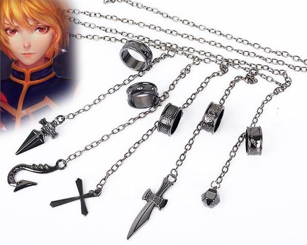 cartoon x kurapika cosplay costume prop metal ring accessories stainless steel fashion pendant chain for gift cluster rings, Golden;silver
cartoon x kurapika cosplay costume prop metal ring accessories stainless steel fashion pendant chain for gift cluster rings, Golden;silver