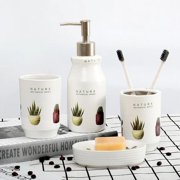 nordic succulent plants printed ceramic bathroom set 4-piece toiletries soap dispenser dish cup toothbrush holder supplies bath accessory
nordic succulent plants printed ceramic bathroom set 4-piece toiletries soap dispenser dish cup toothbrush holder supplies bath accessory