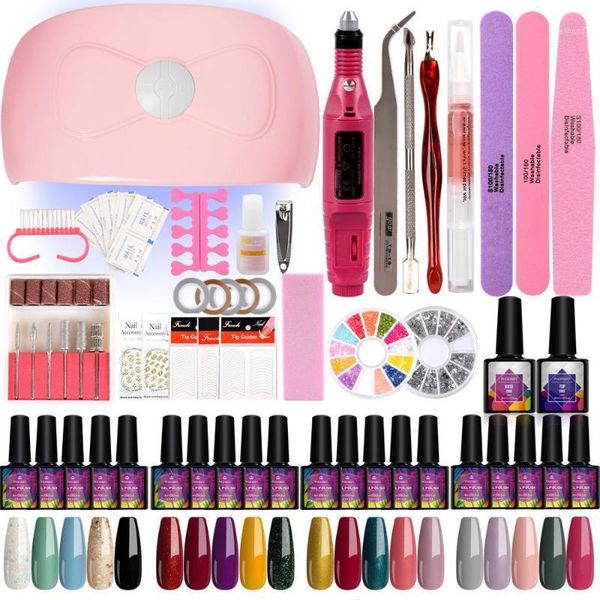 nail set with 54w uv led lamp dryer 12/20pcs gel polish kit soak off for manicures tools electric drill machine1
nail set with 54w uv led lamp dryer 12/20pcs gel polish kit soak off for manicures tools electric drill machine1